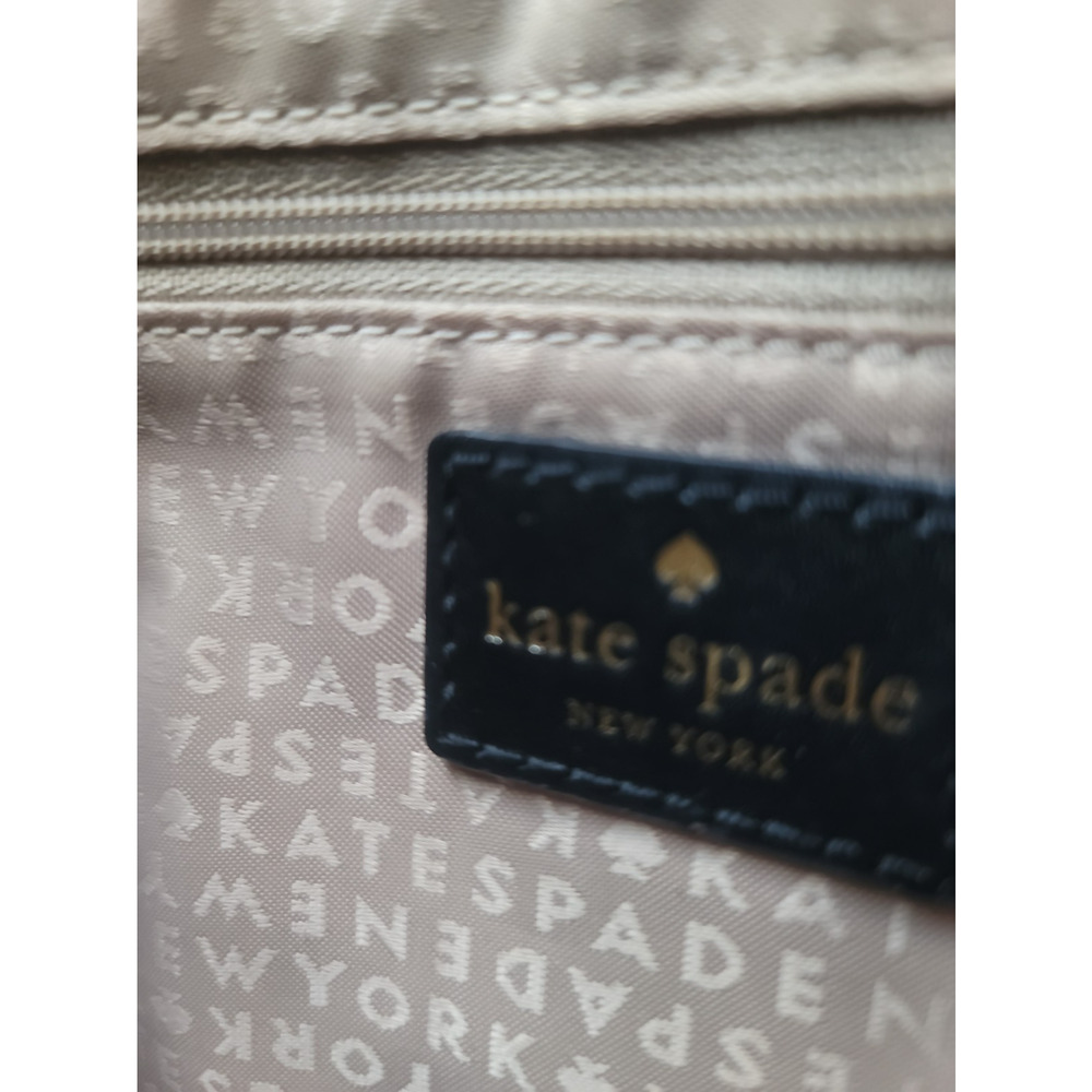 Kate Spade New York Doreen Black Leather Logo Flap Closure Crossbody Bag Pink - Picture 14 of 16